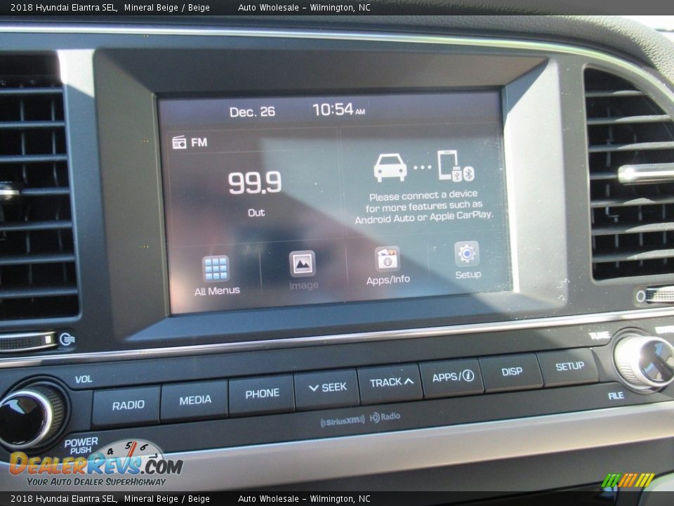 2018 Hyundai Elantra SEL Mineral Beige / Beige Photo #16