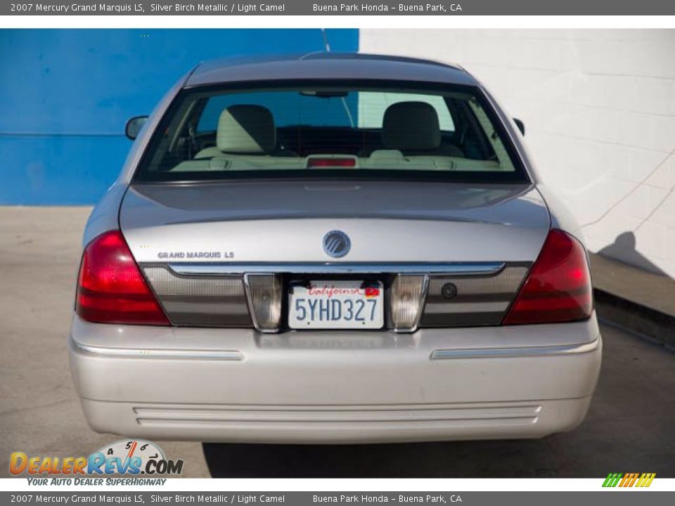 2007 Mercury Grand Marquis LS Silver Birch Metallic / Light Camel Photo #9