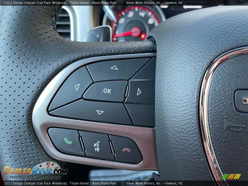 2021 Dodge Charger Scat Pack Widebody Steering Wheel Photo #20