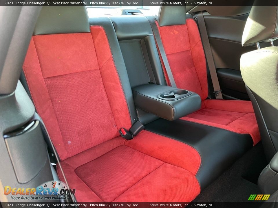 Rear Seat of 2021 Dodge Challenger R/T Scat Pack Widebody Photo #14