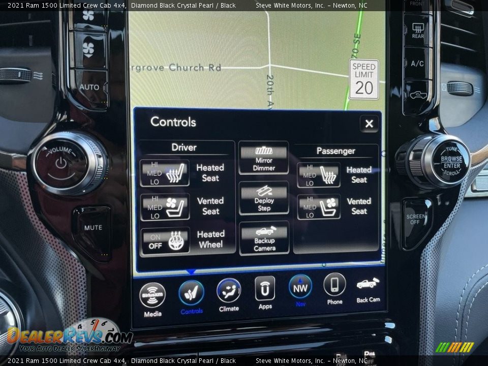 Controls of 2021 Ram 1500 Limited Crew Cab 4x4 Photo #26