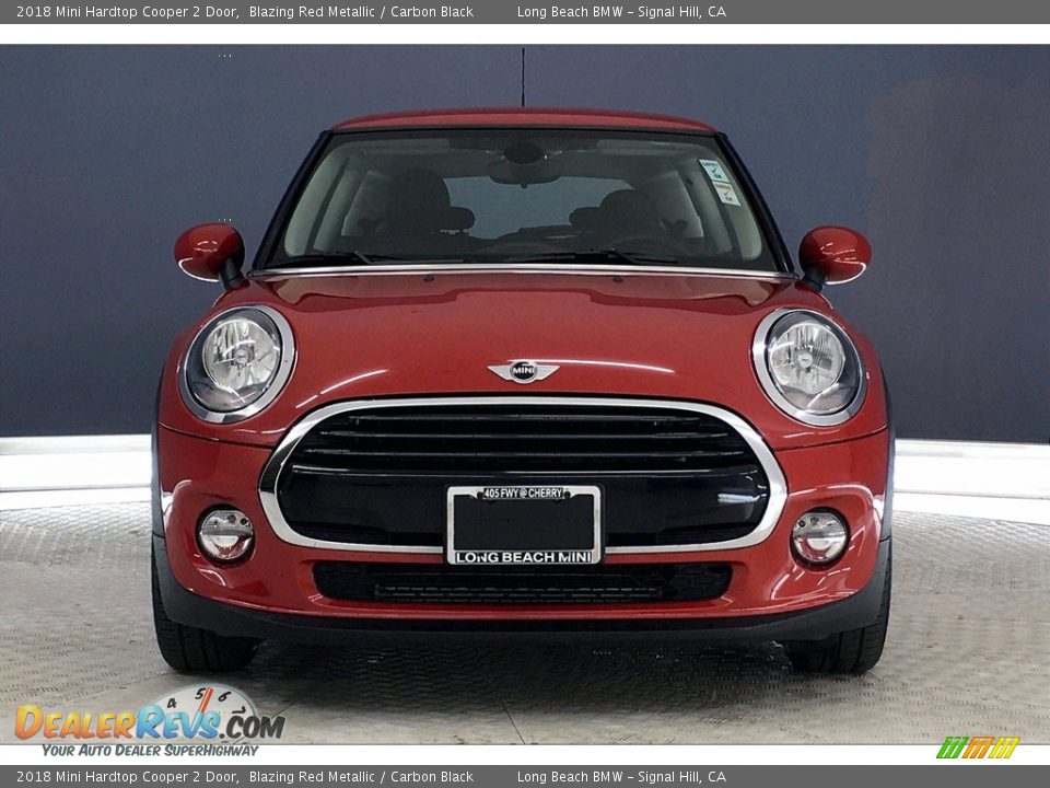 2018 Mini Hardtop Cooper 2 Door Blazing Red Metallic / Carbon Black Photo #2