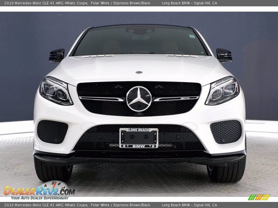 2019 Mercedes-Benz GLE 43 AMG 4Matic Coupe Polar White / Espresso Brown/Black Photo #2