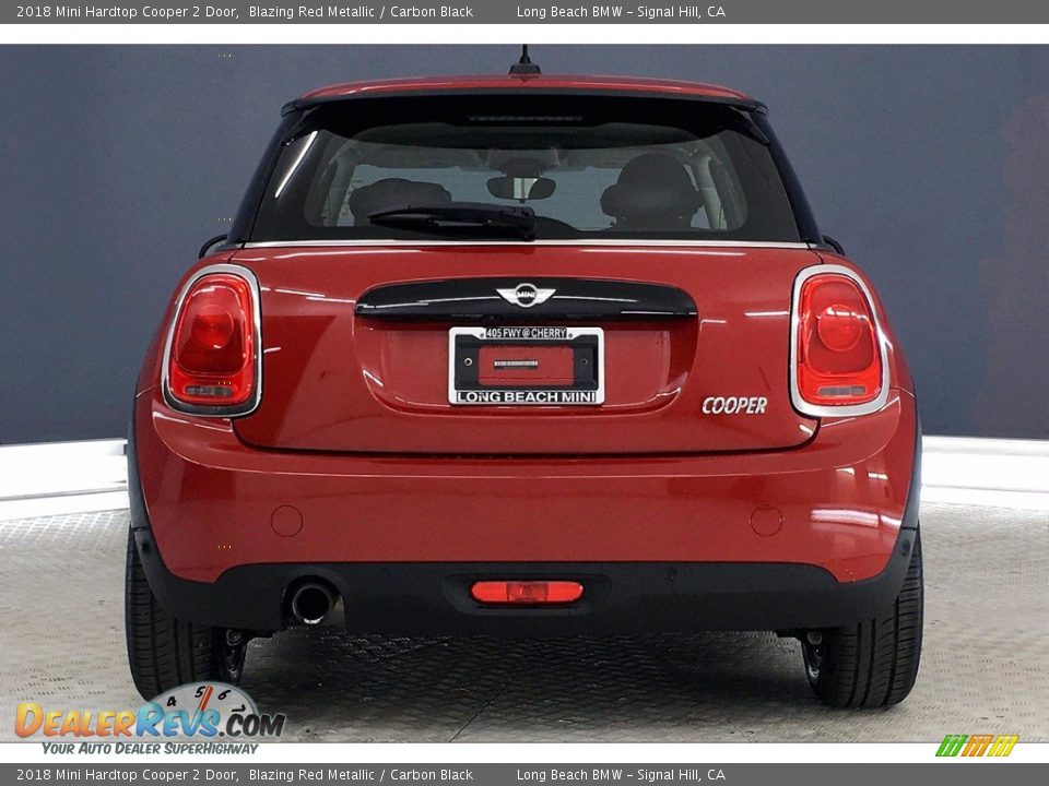 2018 Mini Hardtop Cooper 2 Door Blazing Red Metallic / Carbon Black Photo #3