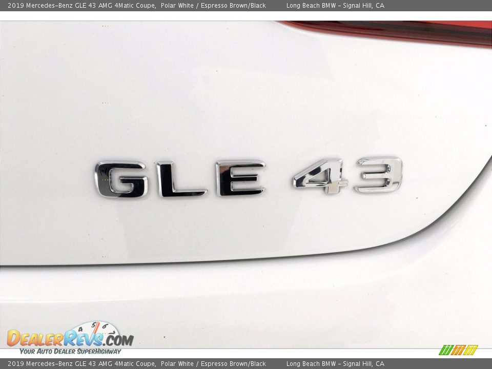 2019 Mercedes-Benz GLE 43 AMG 4Matic Coupe Polar White / Espresso Brown/Black Photo #7