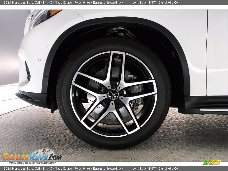 2019 Mercedes-Benz GLE 43 AMG 4Matic Coupe Polar White / Espresso Brown/Black Photo #8