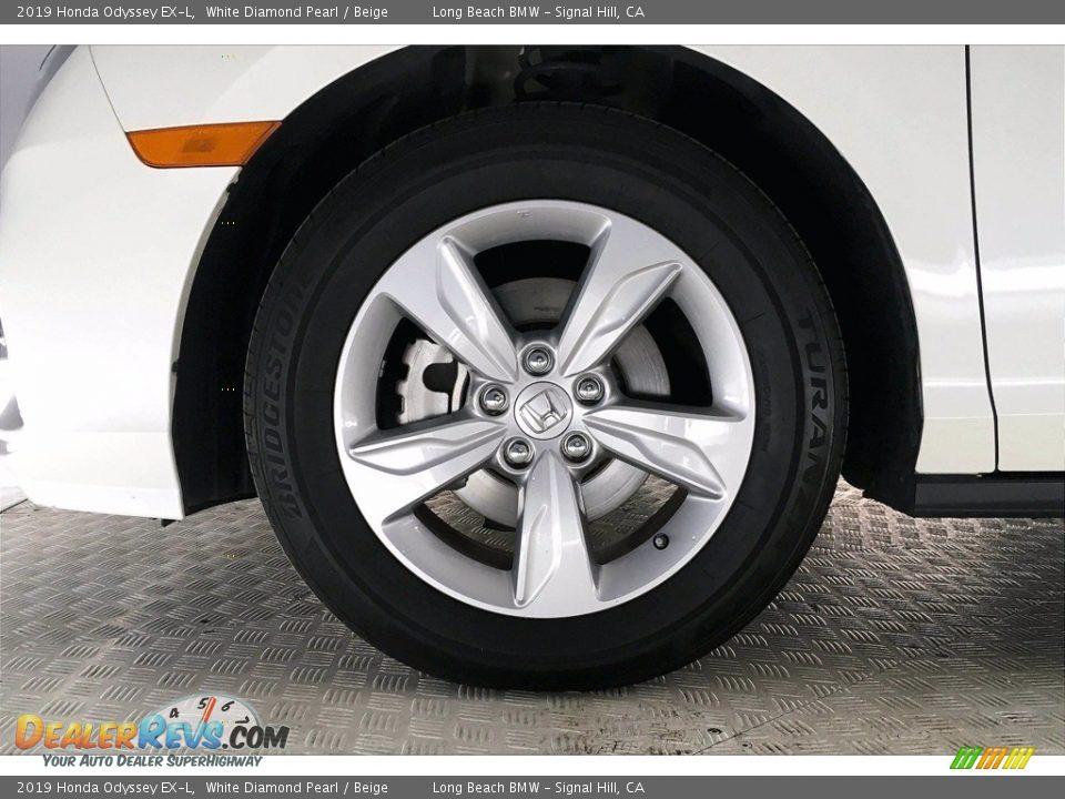 2019 Honda Odyssey EX-L White Diamond Pearl / Beige Photo #8