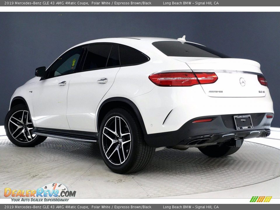 2019 Mercedes-Benz GLE 43 AMG 4Matic Coupe Polar White / Espresso Brown/Black Photo #10