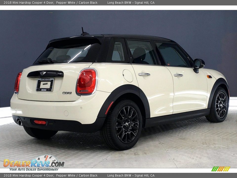 2018 Mini Hardtop Cooper 4 Door Pepper White / Carbon Black Photo #13