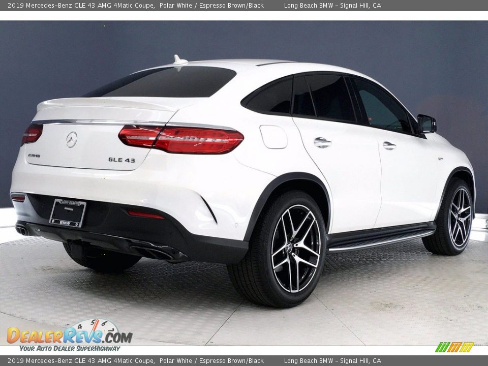 2019 Mercedes-Benz GLE 43 AMG 4Matic Coupe Polar White / Espresso Brown/Black Photo #13