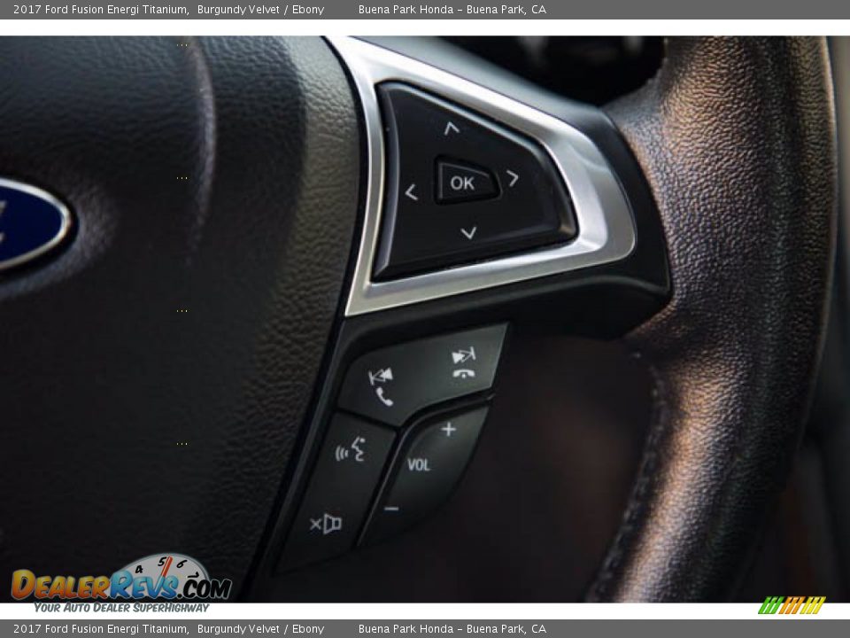 2017 Ford Fusion Energi Titanium Steering Wheel Photo #15