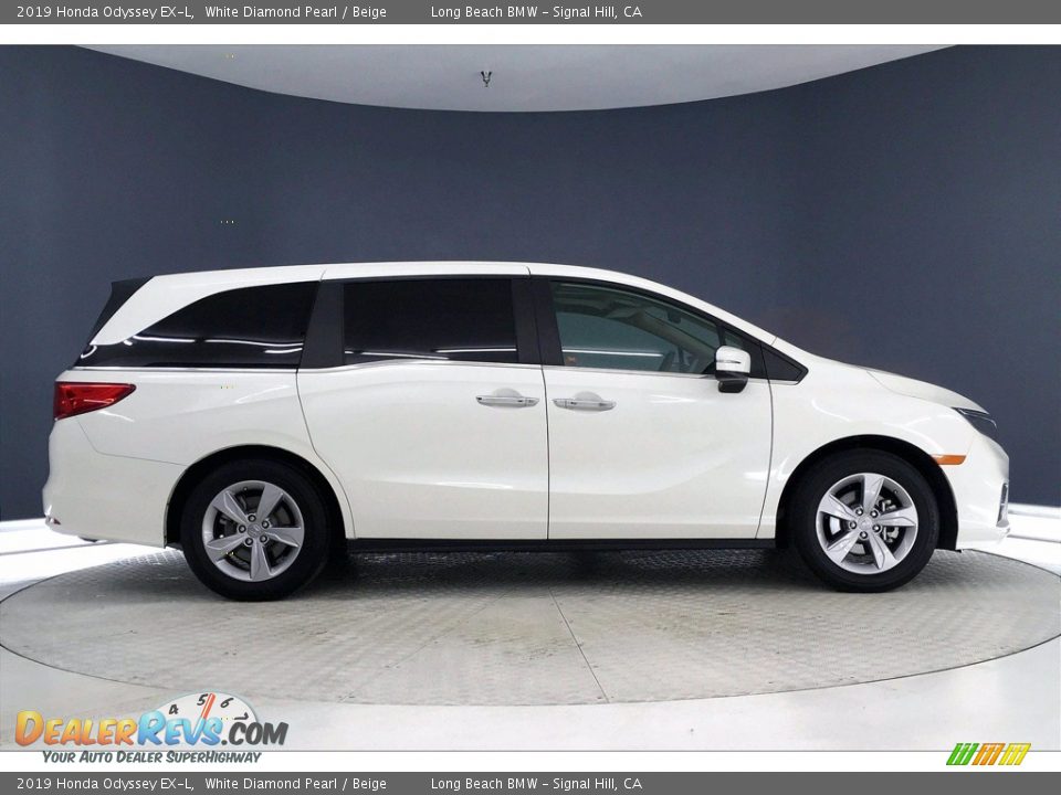 2019 Honda Odyssey EX-L White Diamond Pearl / Beige Photo #14