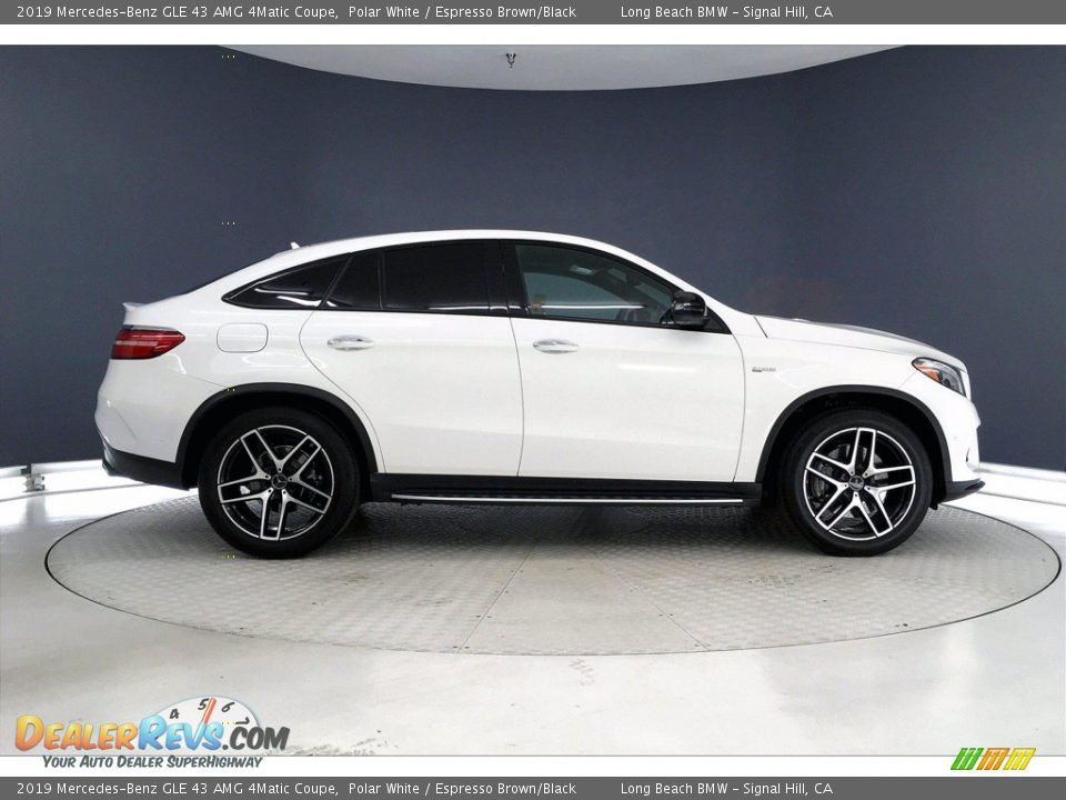 2019 Mercedes-Benz GLE 43 AMG 4Matic Coupe Polar White / Espresso Brown/Black Photo #14