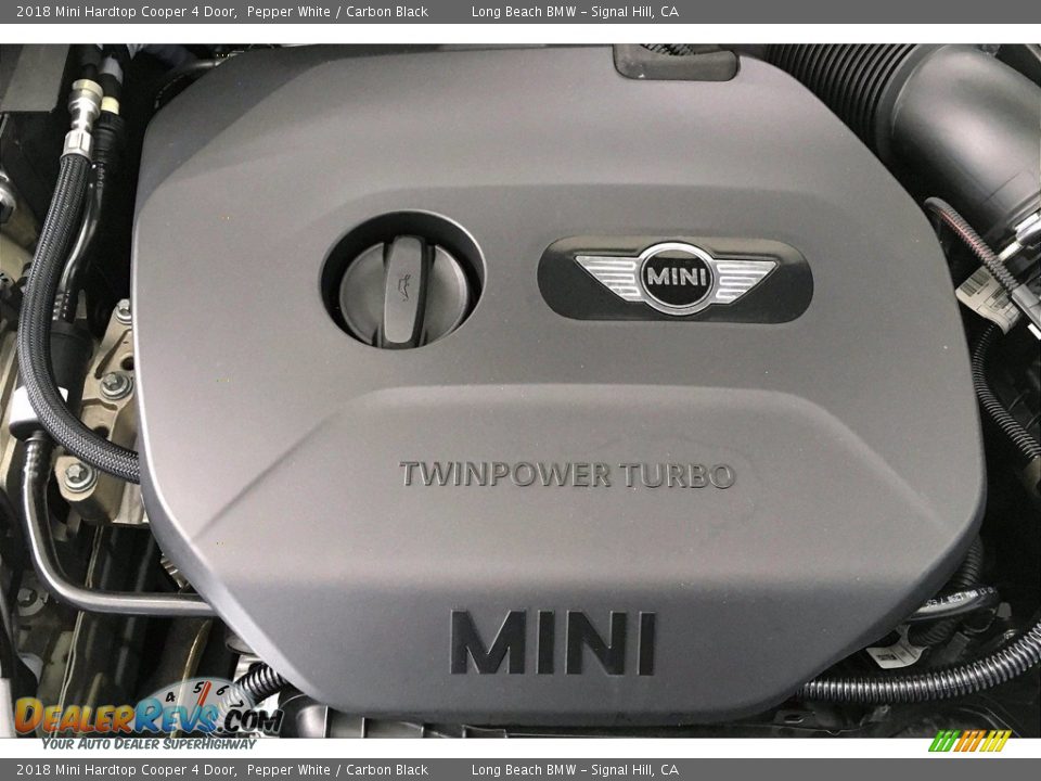 2018 Mini Hardtop Cooper 4 Door Pepper White / Carbon Black Photo #35