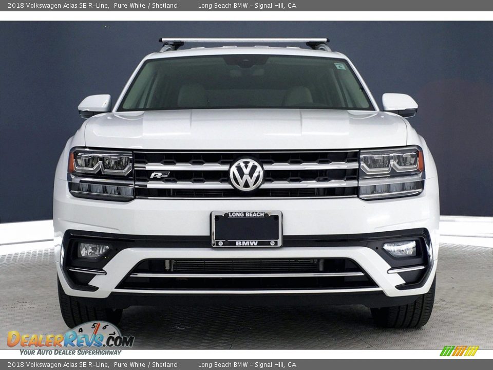 2018 Volkswagen Atlas SE R-Line Pure White / Shetland Photo #2