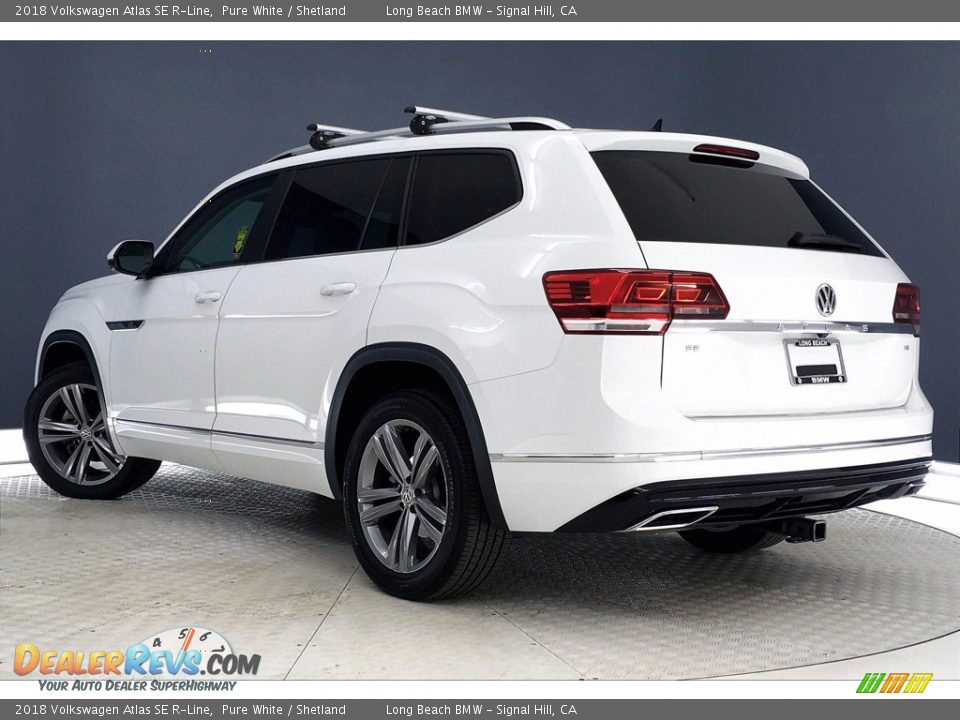 2018 Volkswagen Atlas SE R-Line Pure White / Shetland Photo #10