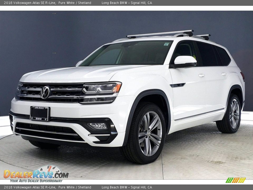 2018 Volkswagen Atlas SE R-Line Pure White / Shetland Photo #12