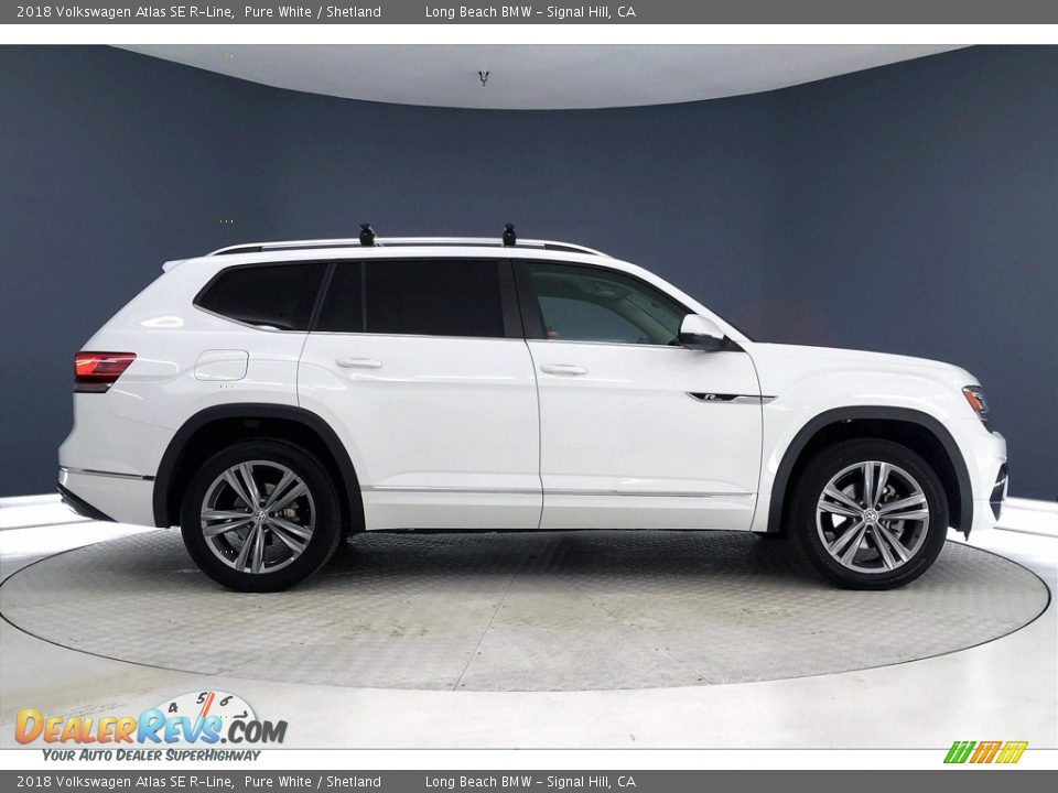 2018 Volkswagen Atlas SE R-Line Pure White / Shetland Photo #14