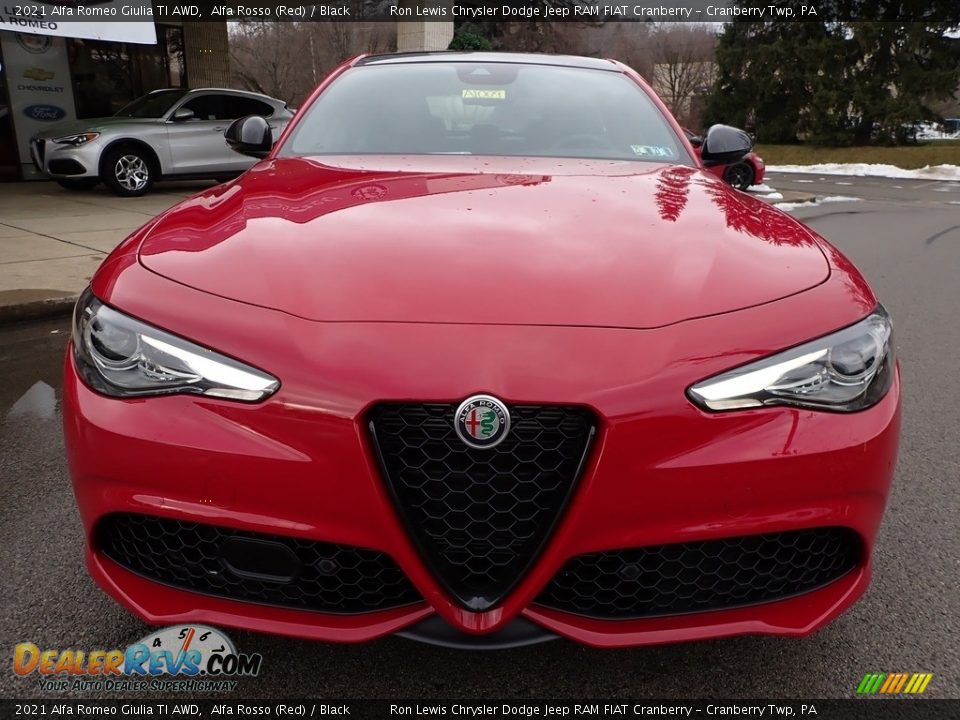 2021 Alfa Romeo Giulia TI AWD Alfa Rosso (Red) / Black Photo #2