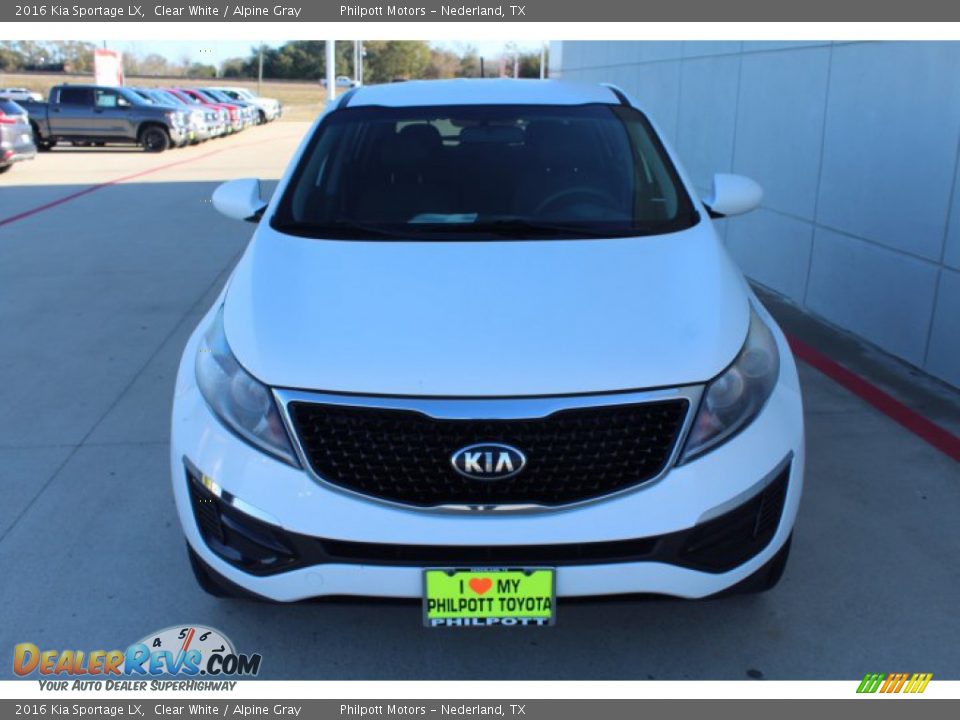 2016 Kia Sportage LX Clear White / Alpine Gray Photo #2