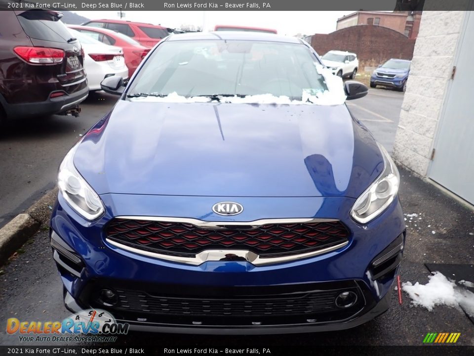 2021 Kia Forte GT-Line Deep Sea Blue / Black Photo #4