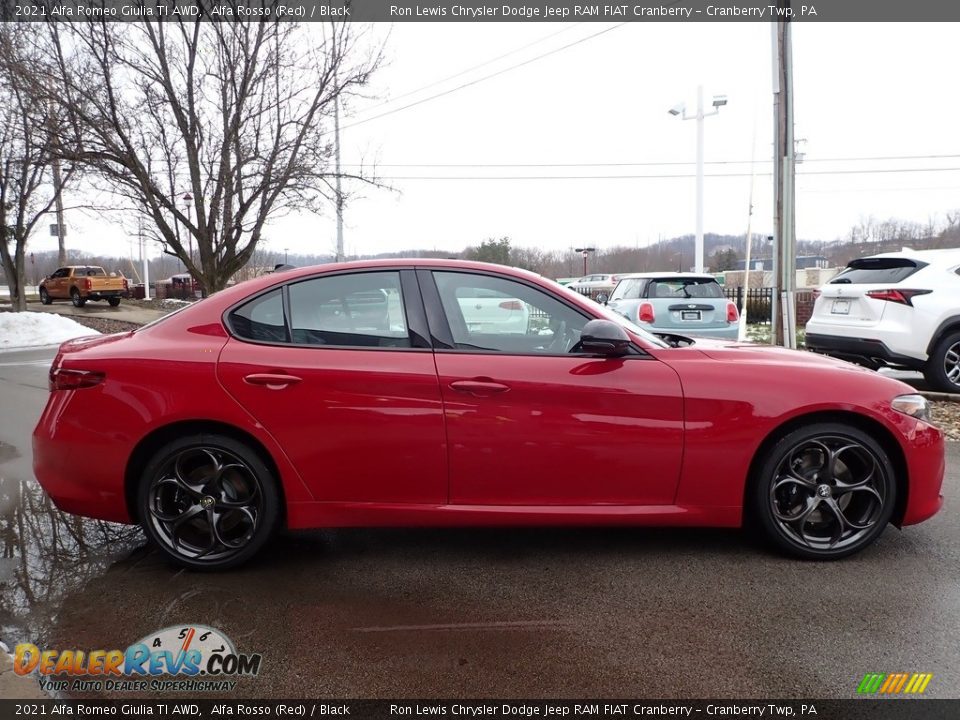 2021 Alfa Romeo Giulia TI AWD Alfa Rosso (Red) / Black Photo #4