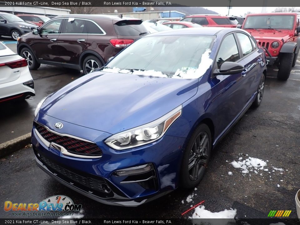 2021 Kia Forte GT-Line Deep Sea Blue / Black Photo #5