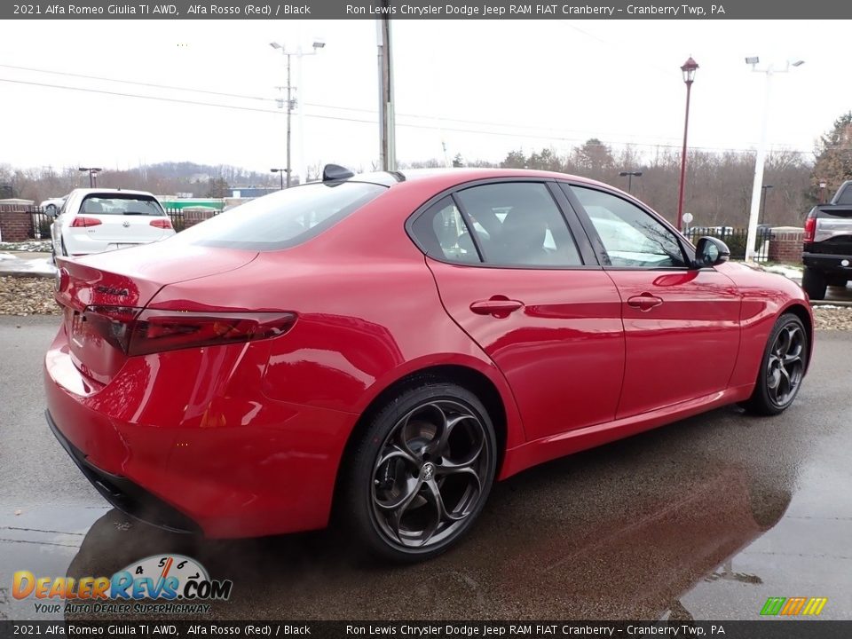 2021 Alfa Romeo Giulia TI AWD Alfa Rosso (Red) / Black Photo #5