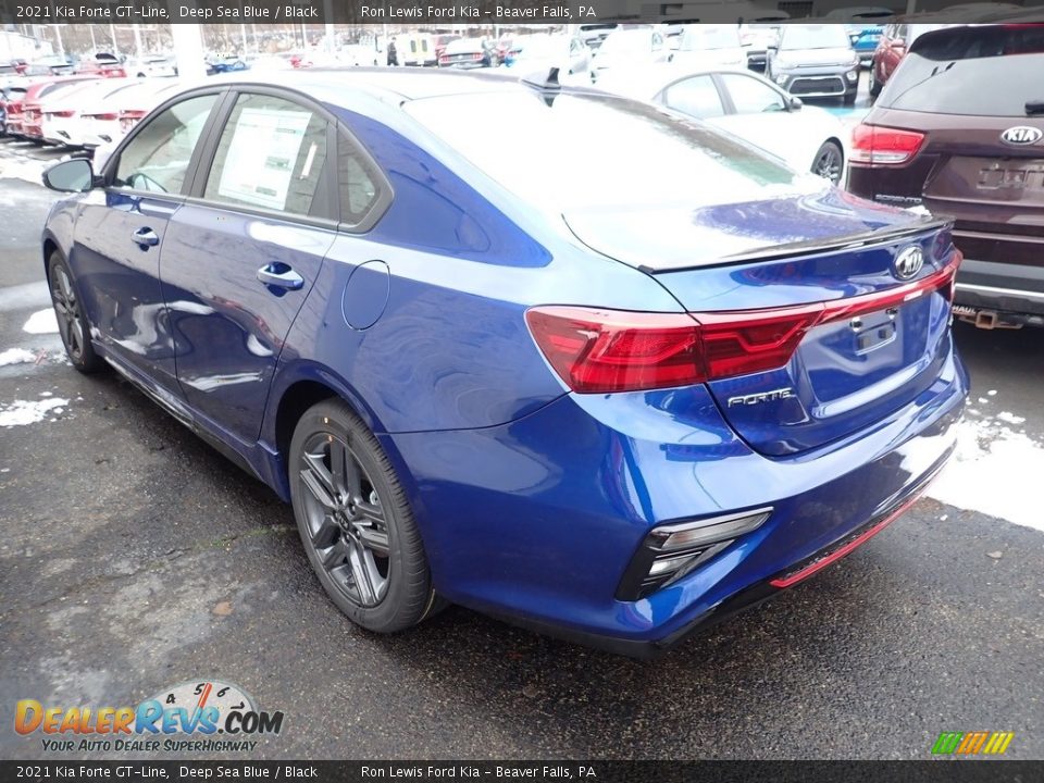 2021 Kia Forte GT-Line Deep Sea Blue / Black Photo #6