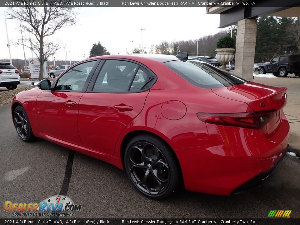 2021 Alfa Romeo Giulia TI AWD Alfa Rosso (Red) / Black Photo #8