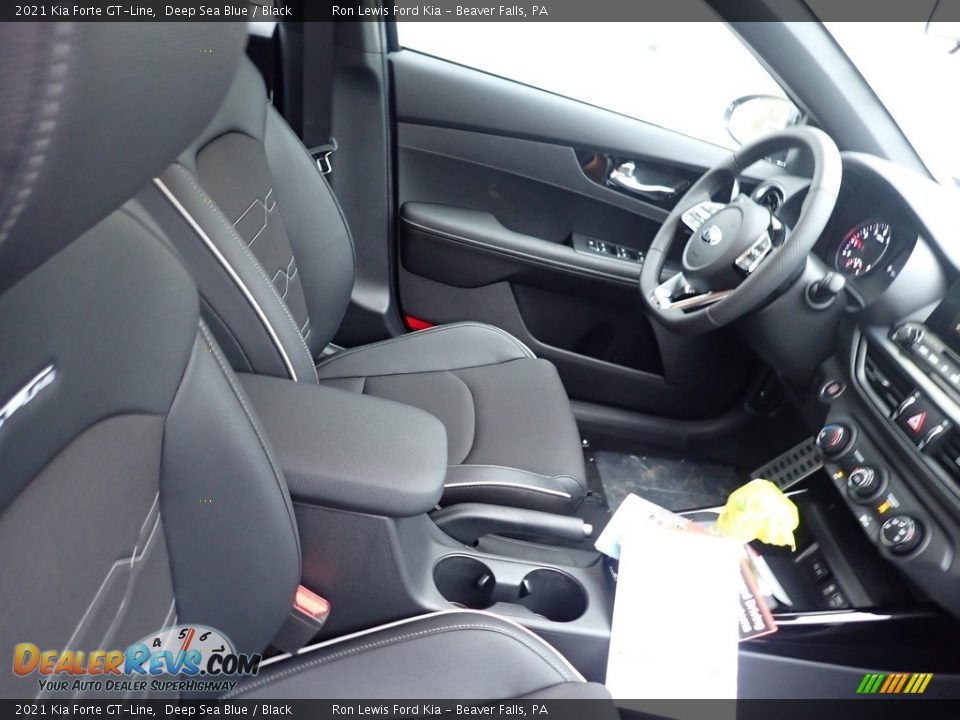 2021 Kia Forte GT-Line Deep Sea Blue / Black Photo #8