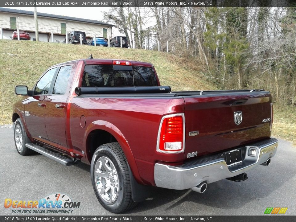 2018 Ram 1500 Laramie Quad Cab 4x4 Delmonico Red Pearl / Black Photo #9