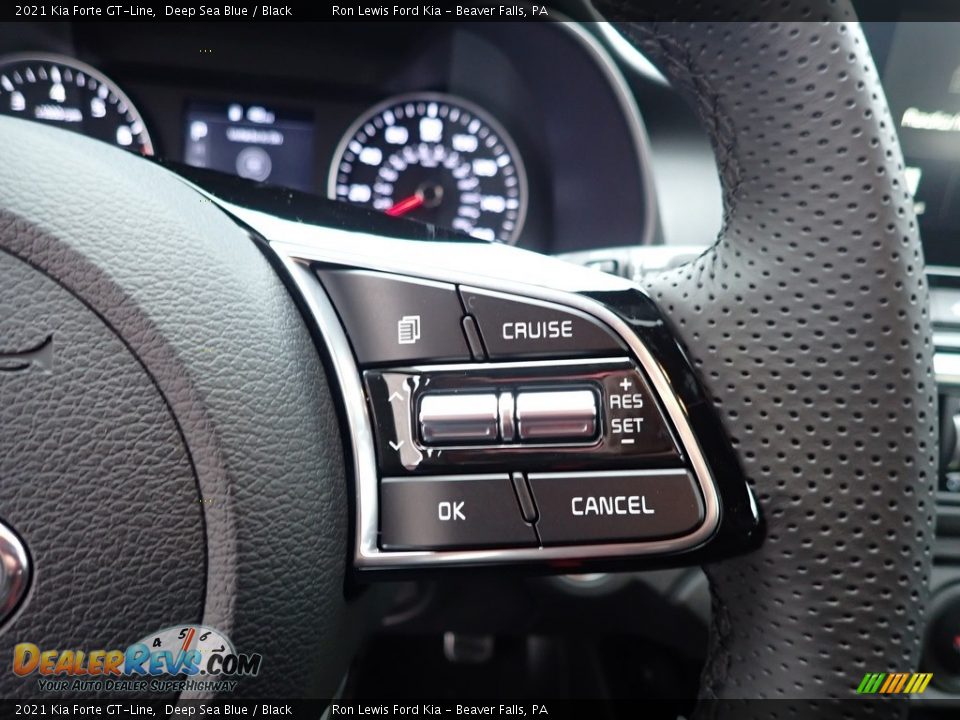 2021 Kia Forte GT-Line Deep Sea Blue / Black Photo #15