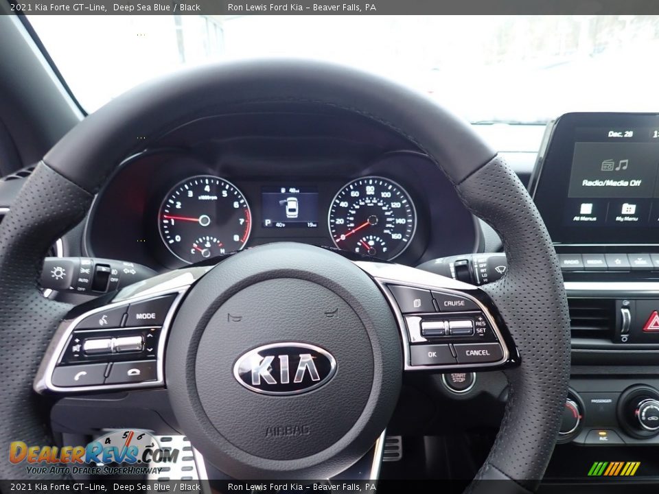 2021 Kia Forte GT-Line Deep Sea Blue / Black Photo #19