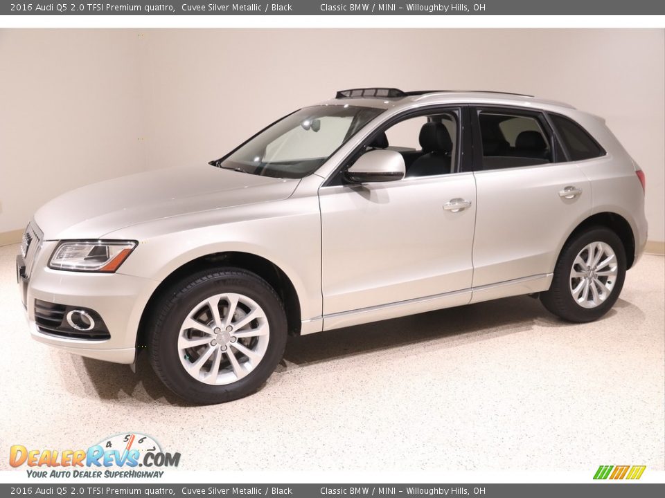 2016 Audi Q5 2.0 TFSI Premium quattro Cuvee Silver Metallic / Black Photo #3