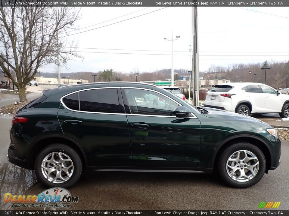 Verde Visconti Metallic 2021 Alfa Romeo Stelvio Sprint AWD Photo #4