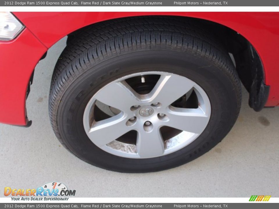 2012 Dodge Ram 1500 Express Quad Cab Flame Red / Dark Slate Gray/Medium Graystone Photo #5