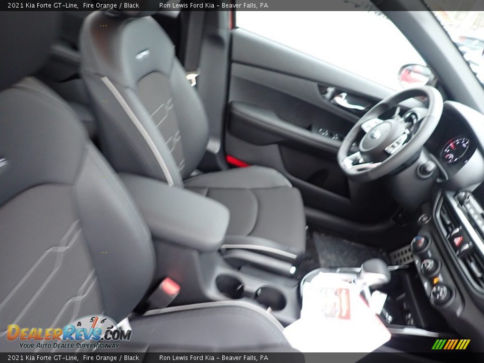 2021 Kia Forte GT-Line Fire Orange / Black Photo #10