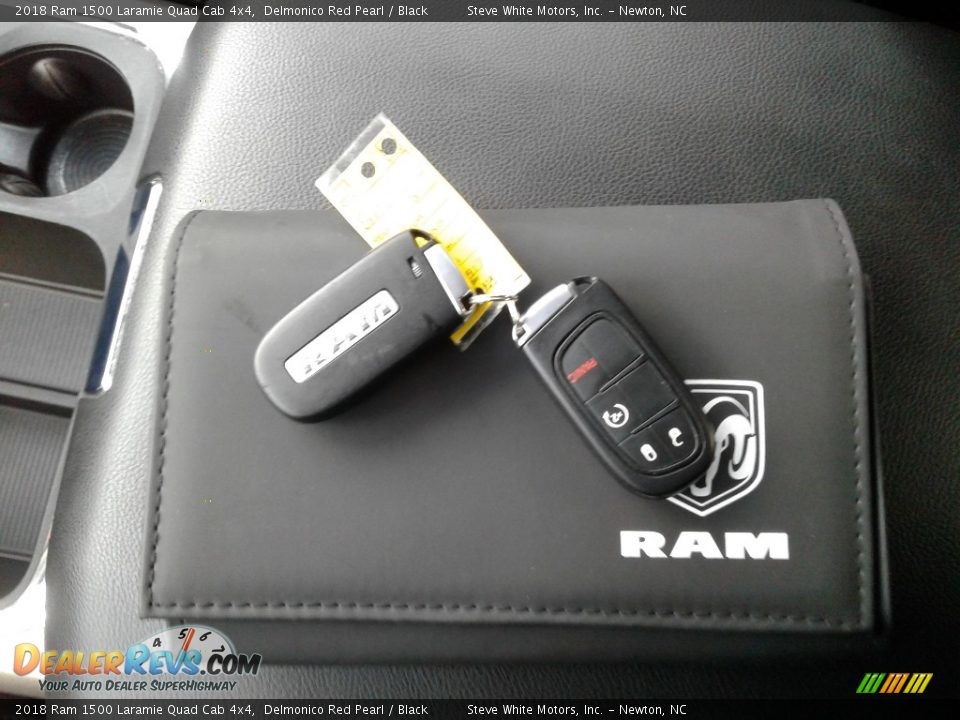 2018 Ram 1500 Laramie Quad Cab 4x4 Delmonico Red Pearl / Black Photo #31