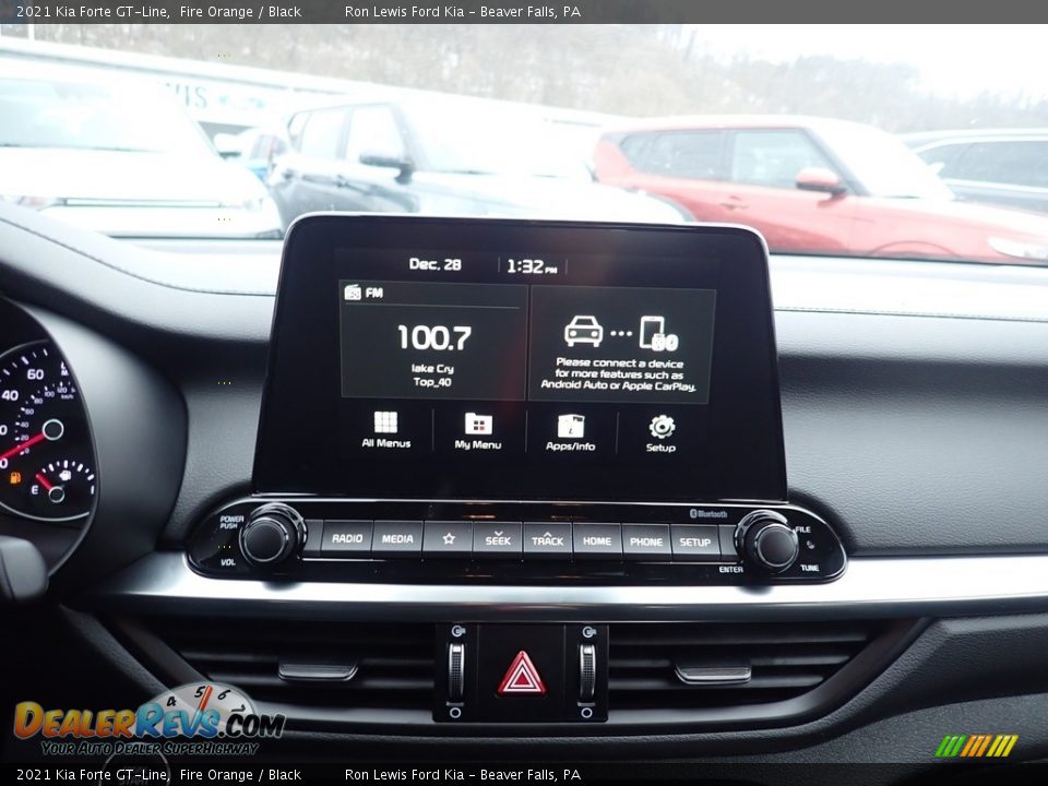 2021 Kia Forte GT-Line Fire Orange / Black Photo #15