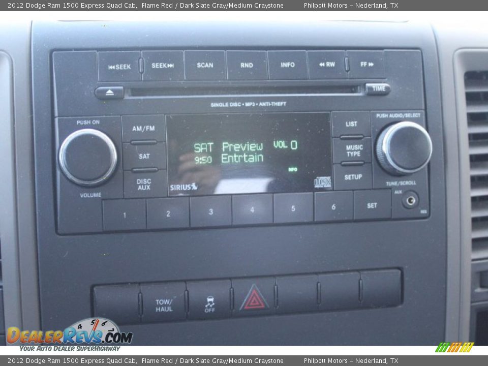 2012 Dodge Ram 1500 Express Quad Cab Flame Red / Dark Slate Gray/Medium Graystone Photo #15