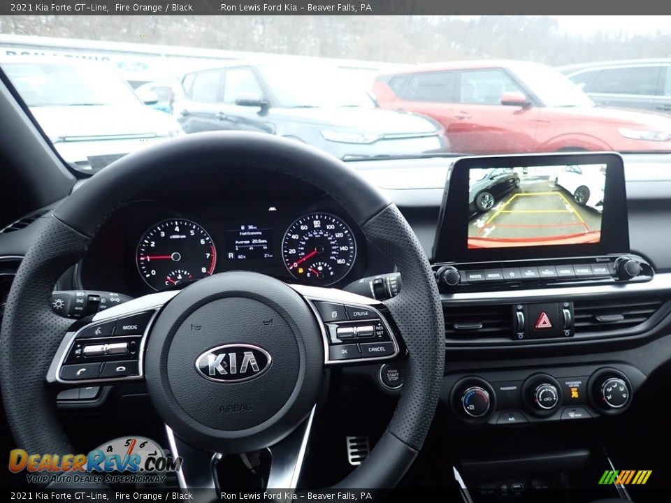 2021 Kia Forte GT-Line Fire Orange / Black Photo #20