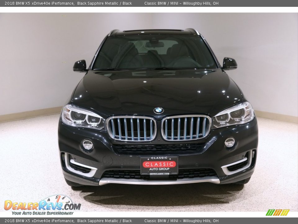 2018 BMW X5 xDrive40e iPerfomance Black Sapphire Metallic / Black Photo #2