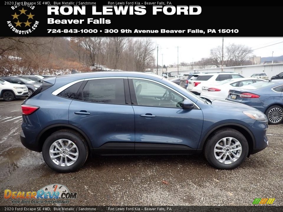 2020 Ford Escape SE 4WD Blue Metallic / Sandstone Photo #1