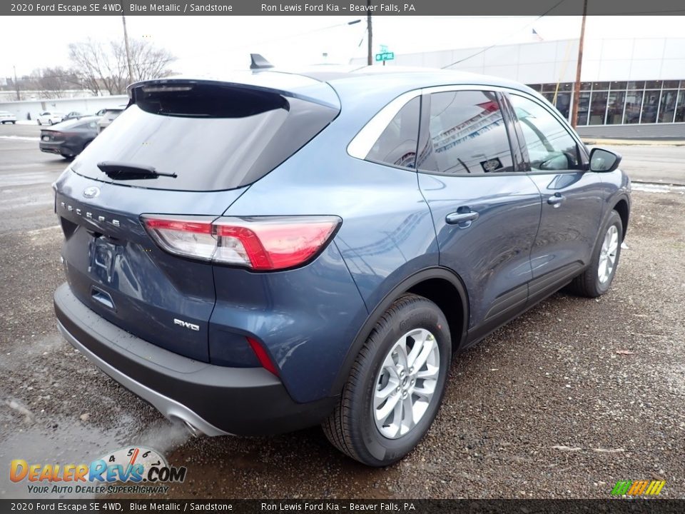 2020 Ford Escape SE 4WD Blue Metallic / Sandstone Photo #2