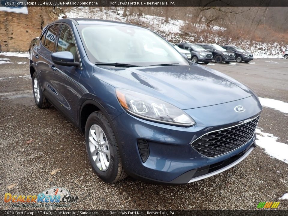 2020 Ford Escape SE 4WD Blue Metallic / Sandstone Photo #3