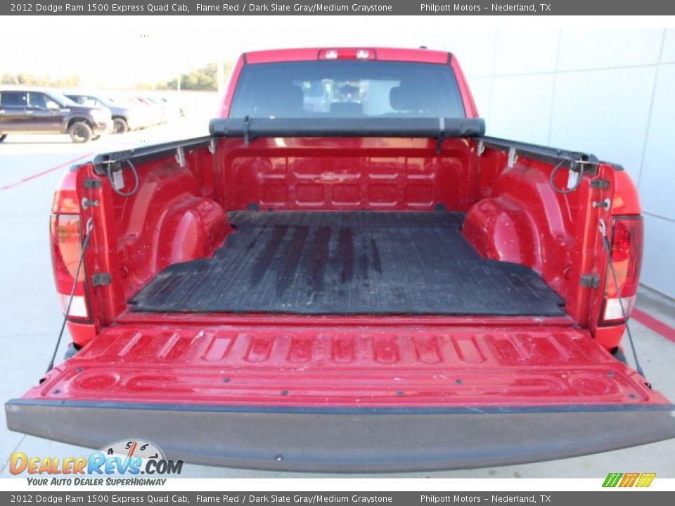 2012 Dodge Ram 1500 Express Quad Cab Flame Red / Dark Slate Gray/Medium Graystone Photo #21