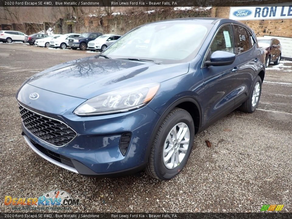 2020 Ford Escape SE 4WD Blue Metallic / Sandstone Photo #5