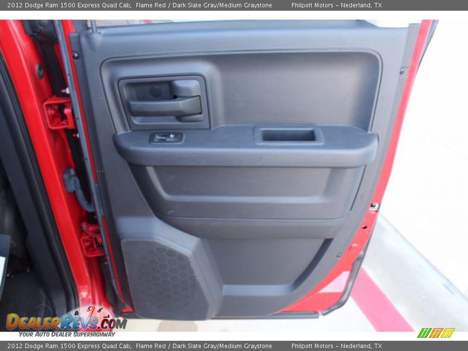 2012 Dodge Ram 1500 Express Quad Cab Flame Red / Dark Slate Gray/Medium Graystone Photo #22