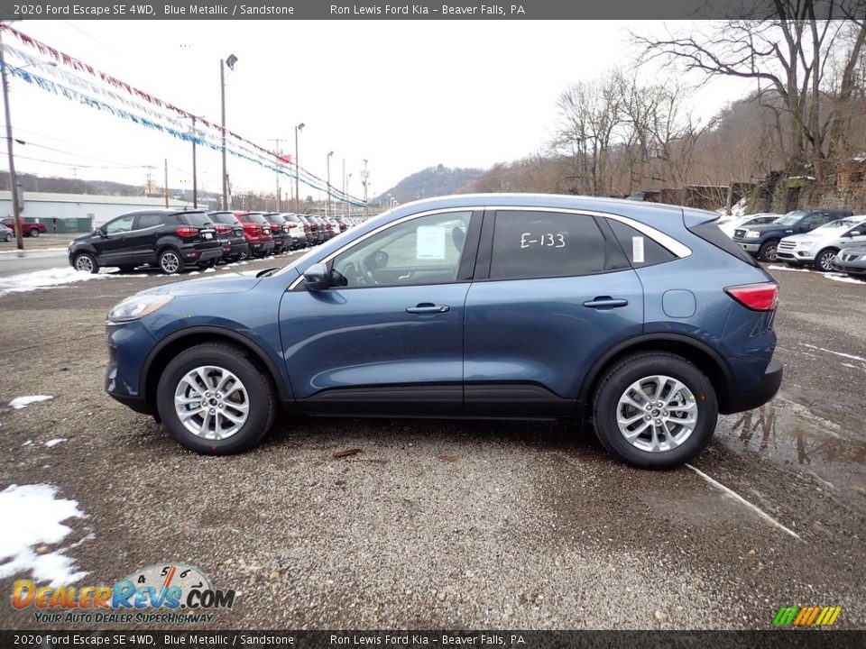 2020 Ford Escape SE 4WD Blue Metallic / Sandstone Photo #6